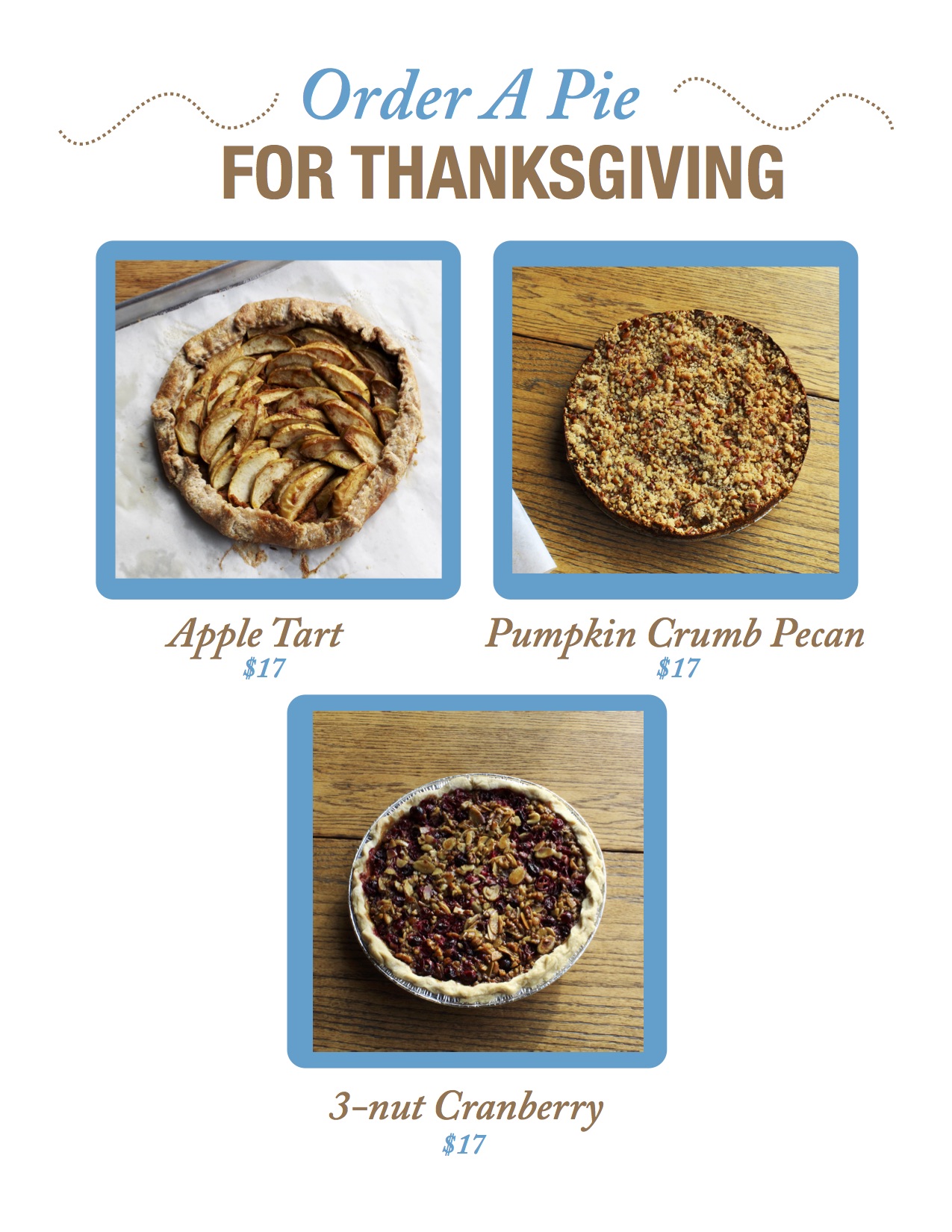 Thanksgiving Pie Special